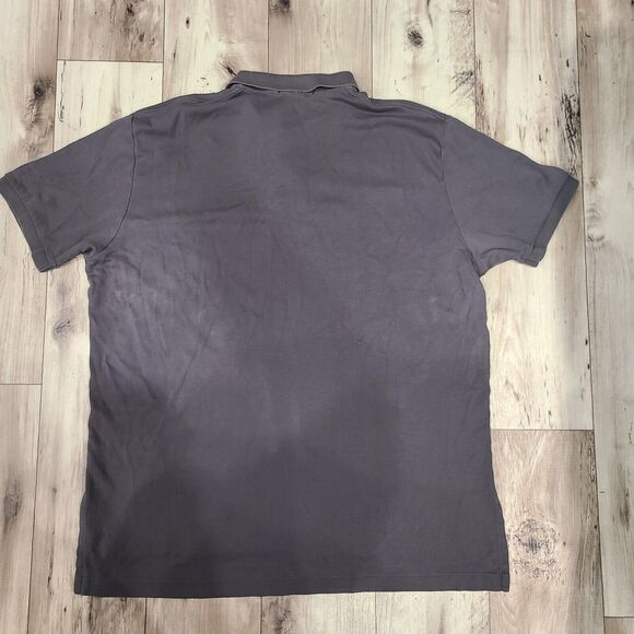 Polo By Ralph Lauren Grey Logo Embroidered Cotton Polo T-Shirt Men Size XL - Picture 2 of 4